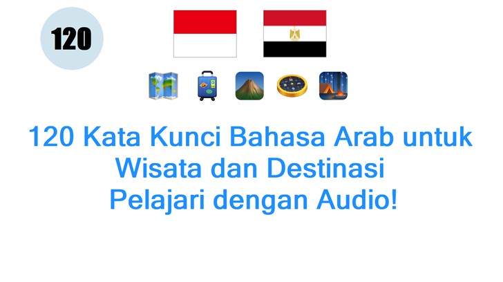 120 Kata Kunci Bahasa Arab untuk Wisata dan Destinasi: Pelajari dengan Audio!